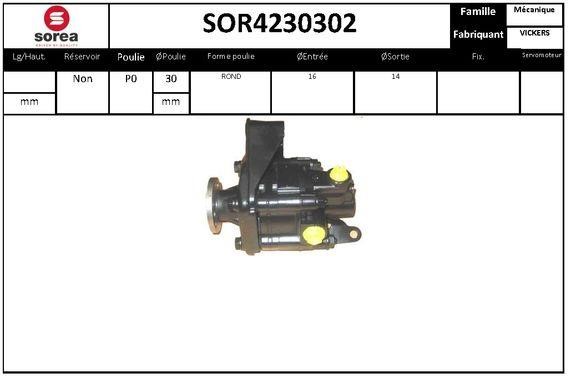 StartCar SOR4230302 Насос гідропідсилювача керма SOR4230302: Купити в Україні - Добра ціна на EXIST.UA!