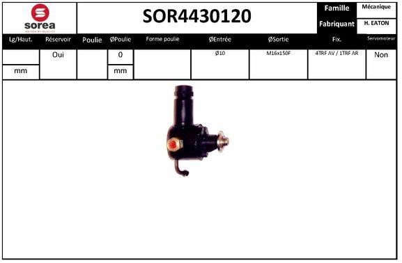 StartCar SOR4430120 Насос гідропідсилювача керма SOR4430120: Купити в Україні - Добра ціна на EXIST.UA!