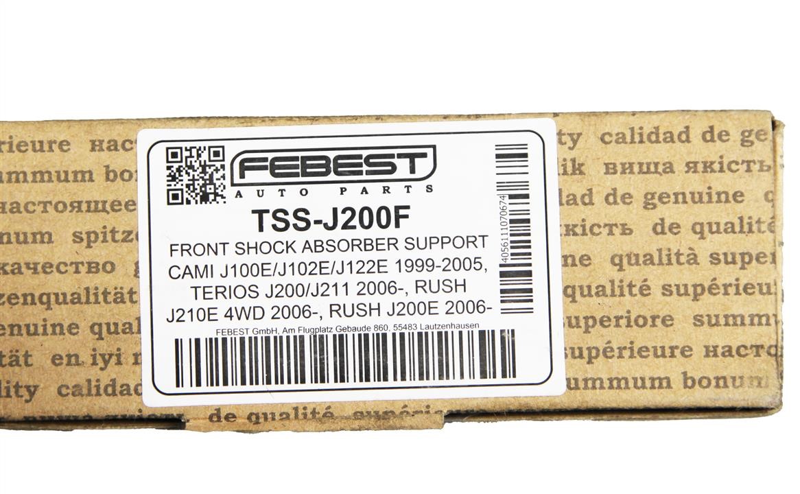 Опора амортизатора з підшипником, комплект Febest TSS-J200F