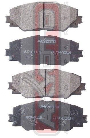 Akyoto AKD-01101 Гальмівні колодки передні, комплект AKD01101: Купити в Україні - Добра ціна на EXIST.UA!