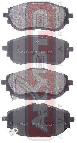 Akyoto AKD-01105 Гальмівні колодки передні, комплект AKD01105: Купити в Україні - Добра ціна на EXIST.UA!