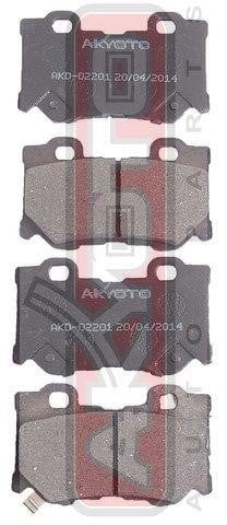 Akyoto AKD-02201 Гальмівні колодки задні, комплект AKD02201: Купити в Україні - Добра ціна на EXIST.UA!