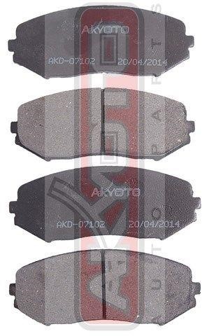 Akyoto AKD-07102 Гальмівні колодки передні, комплект AKD07102: Купити в Україні - Добра ціна на EXIST.UA!