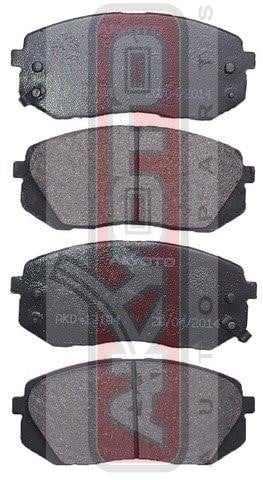 Akyoto AKD-12104 Гальмівні колодки передні, комплект AKD12104: Купити в Україні - Добра ціна на EXIST.UA!