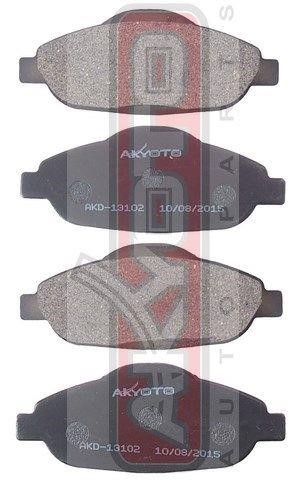 Akyoto AKD-13102 Гальмівні колодки передні, комплект AKD13102: Купити в Україні - Добра ціна на EXIST.UA!