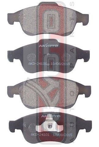 Akyoto AKD-24101 Гальмівні колодки передні, комплект AKD24101: Купити в Україні - Добра ціна на EXIST.UA!
