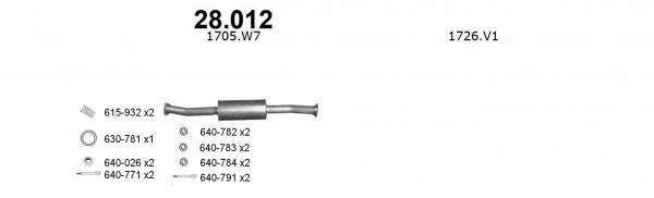 Izawit 28.012 Глушник, передня частина 28012: Купити в Україні - Добра ціна на EXIST.UA!