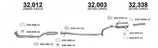 Izawit 32.012 Глушник, передня частина 32012: Приваблива ціна - Купити в Україні на EXIST.UA!