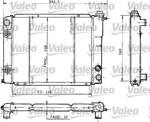Valeo 730035 Радіатор охолодження двигуна 730035: Купити в Україні - Добра ціна на EXIST.UA!