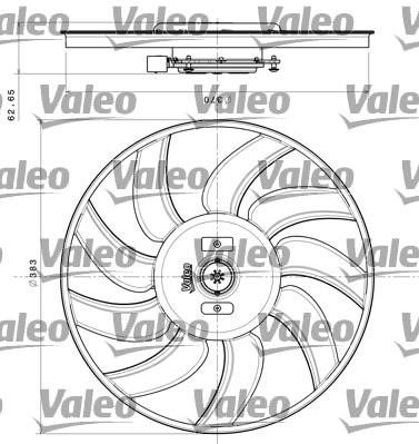 Valeo 696350 Вентилятор радіатора охолодження 696350: Купити в Україні - Добра ціна на EXIST.UA!