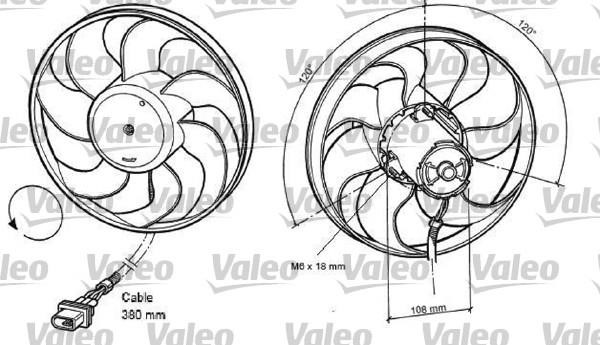 Valeo 698372 Вентилятор радіатора охолодження 698372: Купити в Україні - Добра ціна на EXIST.UA!
