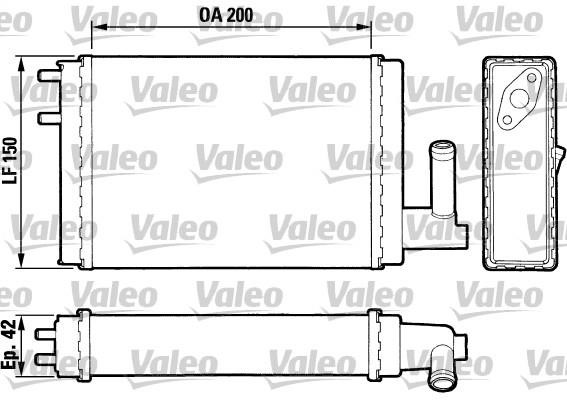 Valeo 883023 Радіатор опалювача салону 883023: Купити в Україні - Добра ціна на EXIST.UA!