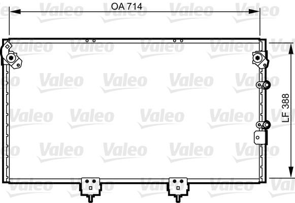 Valeo 814310 Радіатор кондиціонера (Конденсатор) 814310: Купити в Україні - Добра ціна на EXIST.UA!