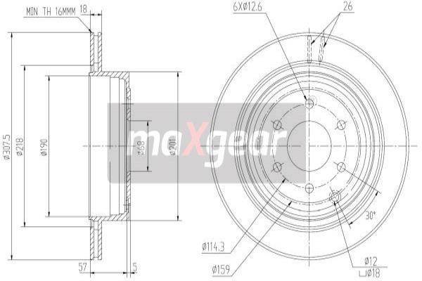 Купить Maxgear 19-1872 по низкой цене в Украине!