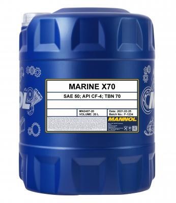 SCT MN2407-20 Моторна олива MANNOL MN2407 Marine X70 SAE 50 API CF-4, TBN 70, 20 л MN240720: Купити в Україні - Добра ціна на EXIST.UA!