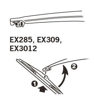 Trico Щітка склоочисника каркасна задня Trico ExactFit Rear 280 мм (11&quot;) – ціна 348 UAH