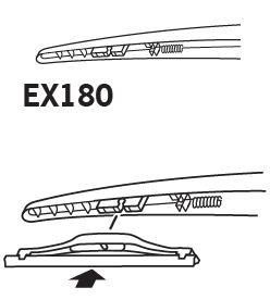 Щітка склоочисника каркасна задня Trico ExactFit Rear 180 мм (7&quot;) Trico EX180