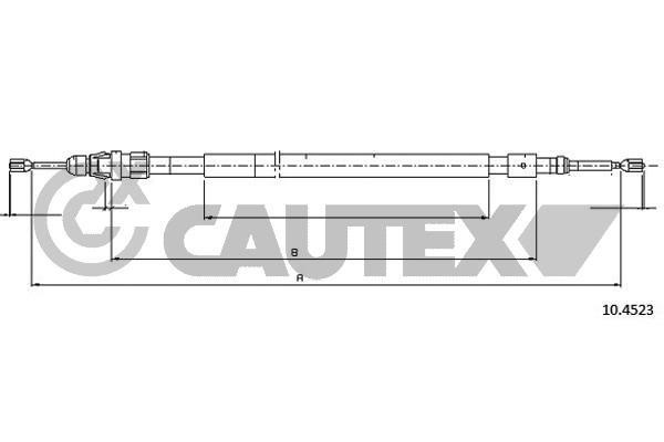 Cautex 038475 Трос стоянкового гальма, комплект 038475: Купити в Україні - Добра ціна на EXIST.UA!