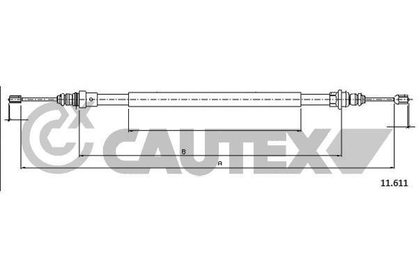 Cautex 762210 Трос гальма стоянки 762210: Купити в Україні - Добра ціна на EXIST.UA!