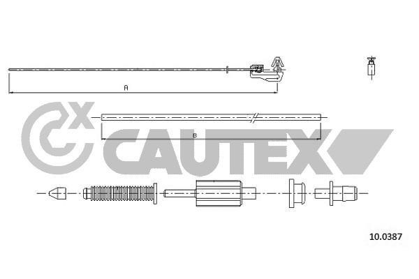 Cautex 765771 Трос акселератора 765771: Купити в Україні - Добра ціна на EXIST.UA!