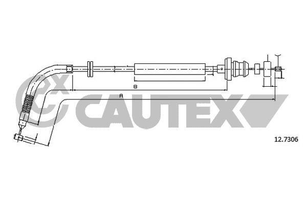Cautex 761685 Трос акселератора 761685: Приваблива ціна - Купити в Україні на EXIST.UA!
