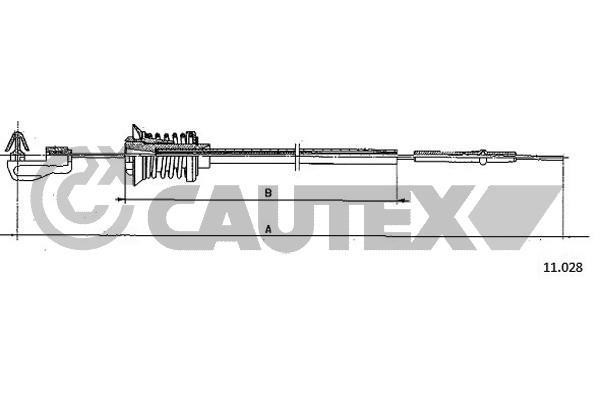 Cautex 762473 Трос акселератора 762473: Купити в Україні - Добра ціна на EXIST.UA!