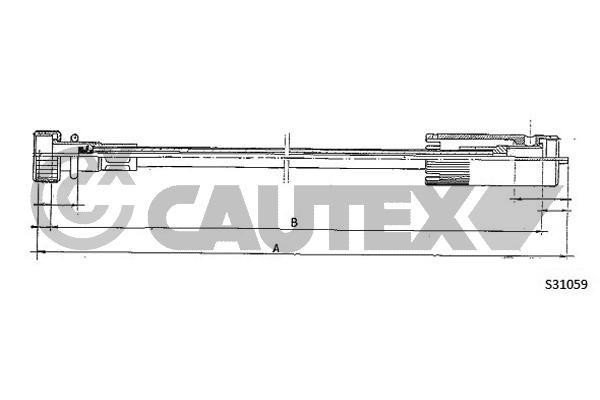 Cautex 762966 Трос привода спідометра 762966: Купити в Україні - Добра ціна на EXIST.UA!