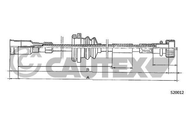 Cautex 761934 Трос привода спідометра 761934: Купити в Україні - Добра ціна на EXIST.UA!