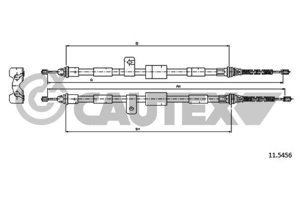Cautex 761419 Трос гальма стоянки 761419: Купити в Україні - Добра ціна на EXIST.UA!