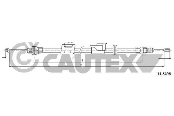 Cautex 761440 Трос гальма стоянки 761440: Купити в Україні - Добра ціна на EXIST.UA!