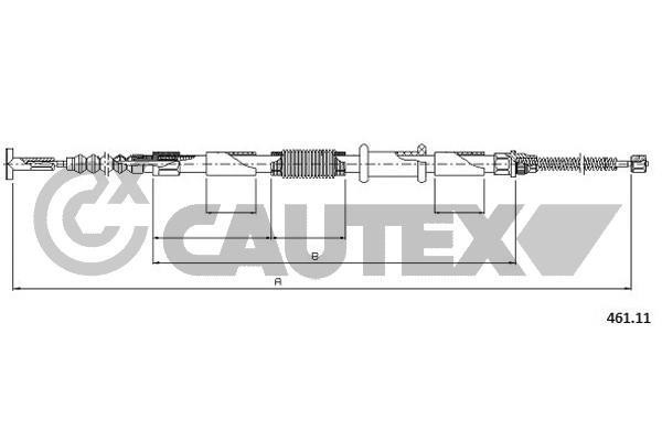 Cautex 019042 Трос стоянкового гальма, комплект 019042: Купити в Україні - Добра ціна на EXIST.UA!