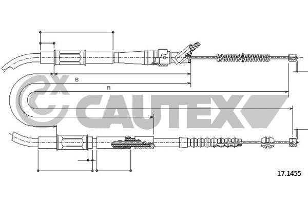 Cautex 762752 Трос гальма стоянки 762752: Купити в Україні - Добра ціна на EXIST.UA!