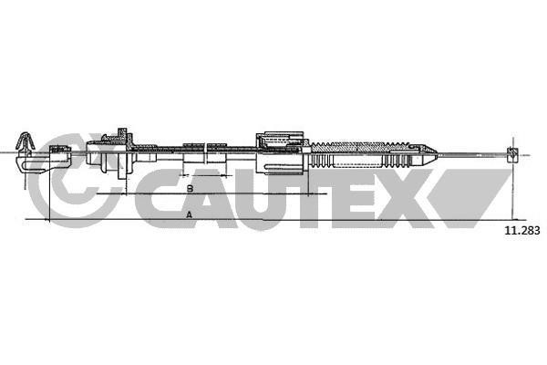 Cautex 762512 Трос акселератора 762512: Купити в Україні - Добра ціна на EXIST.UA!