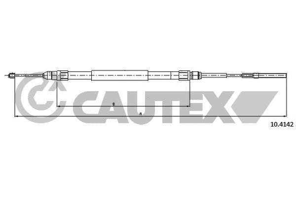 Cautex 208025 Трос стоянкового гальма, комплект 208025: Купити в Україні - Добра ціна на EXIST.UA!