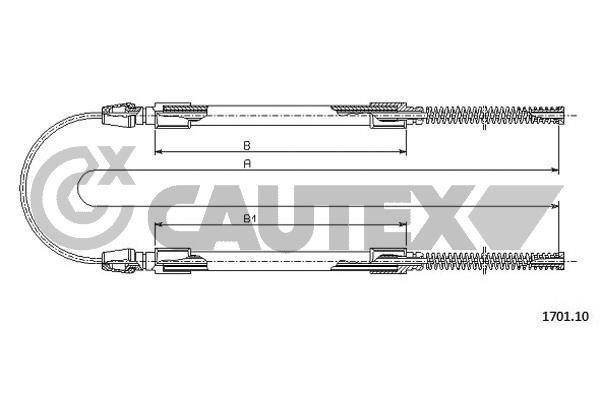 Cautex 760991 Трос гальма стоянки 760991: Купити в Україні - Добра ціна на EXIST.UA!