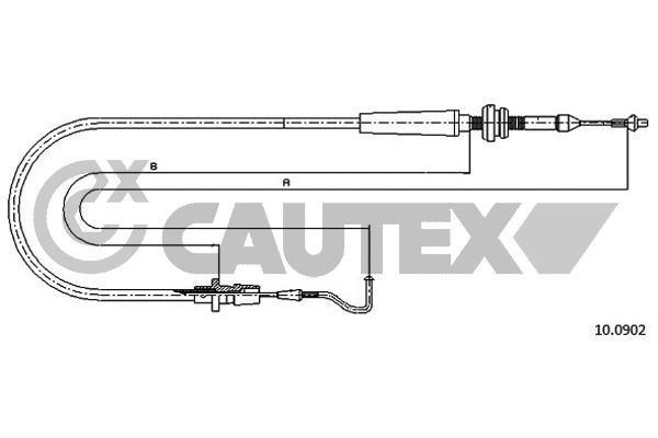 Cautex 468224 Трос акселератора 468224: Купити в Україні - Добра ціна на EXIST.UA!