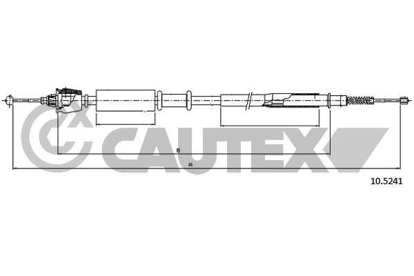 Cautex 761728 Трос гальма стоянки 761728: Купити в Україні - Добра ціна на EXIST.UA!