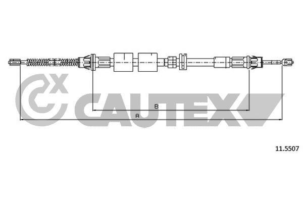 Cautex 761401 Трос гальма стоянки 761401: Купити в Україні - Добра ціна на EXIST.UA!