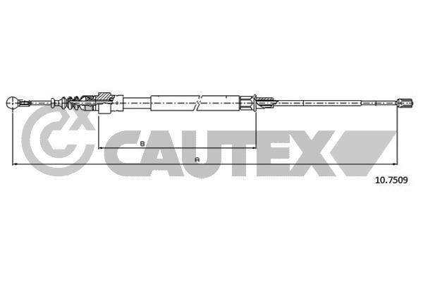 Cautex 468239 Трос стоянкового гальма, комплект 468239: Купити в Україні - Добра ціна на EXIST.UA!