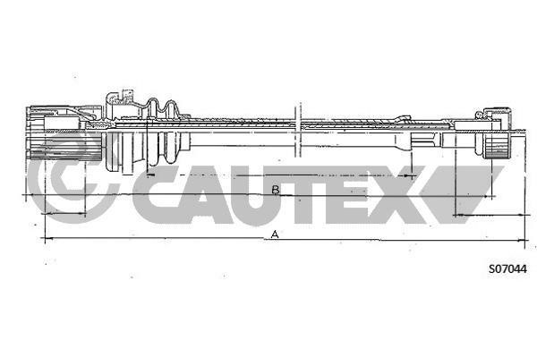 Cautex 760935 Трос привода спідометра 760935: Купити в Україні - Добра ціна на EXIST.UA!