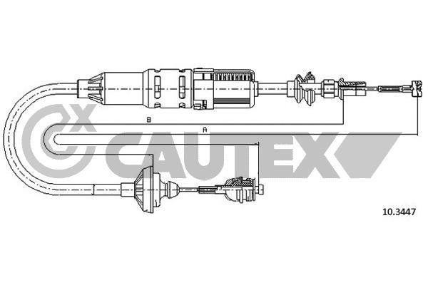 Cautex 762564 Тросовий привод, привод зчеплення 762564: Купити в Україні - Добра ціна на EXIST.UA!
