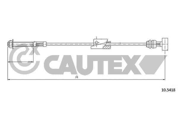 Cautex 761431 Трос гальма стоянки 761431: Купити в Україні - Добра ціна на EXIST.UA!