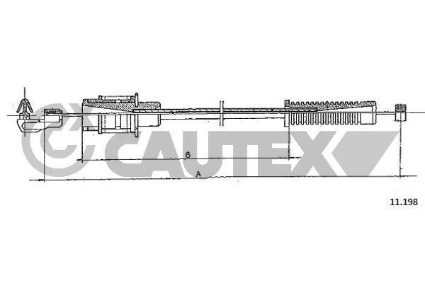 Cautex 035569 Трос акселератора 035569: Купити в Україні - Добра ціна на EXIST.UA!