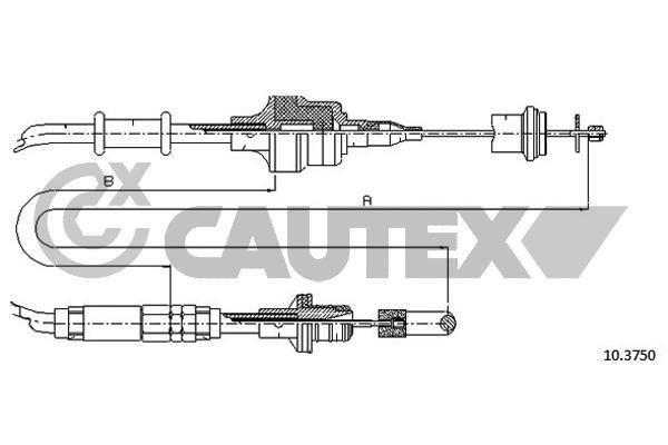 Cautex 762539 Тросовий привод, привод зчеплення 762539: Купити в Україні - Добра ціна на EXIST.UA!