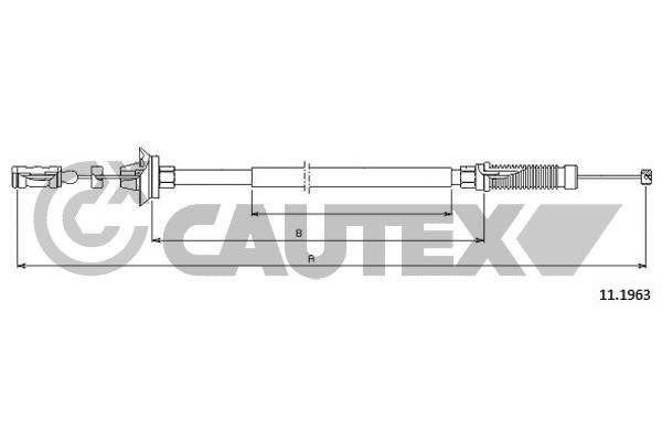 Cautex 038304 Трос акселератора 038304: Купити в Україні - Добра ціна на EXIST.UA!