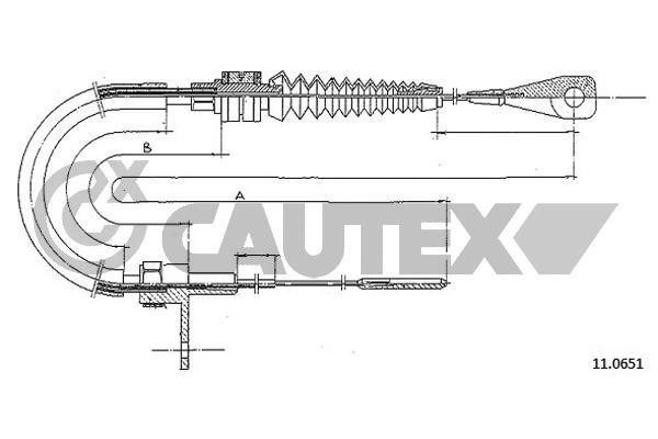 Cautex 465720 Трос акселератора 465720: Купити в Україні - Добра ціна на EXIST.UA!