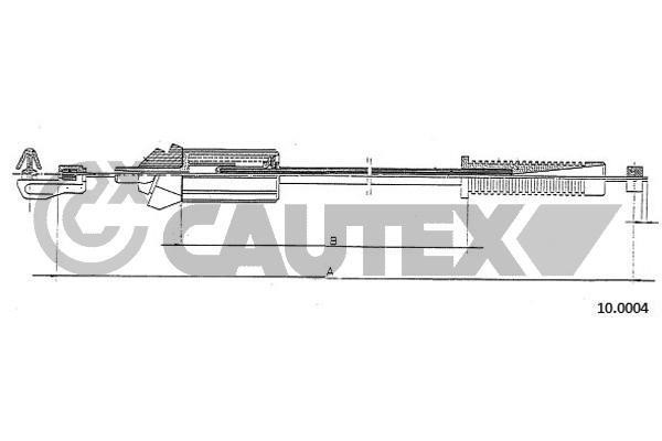 Cautex 766204 Трос акселератора 766204: Купити в Україні - Добра ціна на EXIST.UA!
