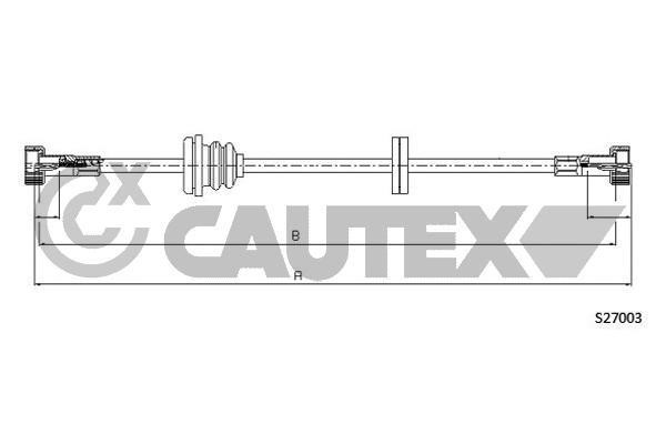 Cautex 762607 Трос привода спідометра 762607: Купити в Україні - Добра ціна на EXIST.UA!