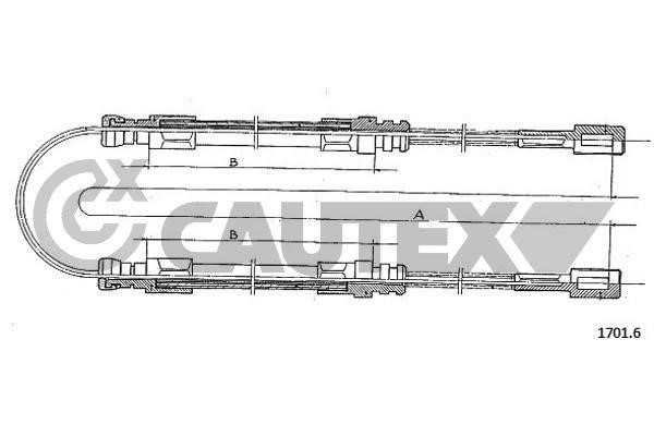 Cautex 760977 Трос гальма стоянки 760977: Купити в Україні - Добра ціна на EXIST.UA!