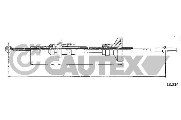 Cautex 763190 Тросовий привод, привод зчеплення 763190: Купити в Україні - Добра ціна на EXIST.UA!